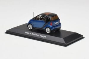 Smart Fortwo Coupe Aqua Modrý Metallic & Černý Minichamps 1:43 Q0022558V001C77Q00 Kov – obrázek 3 z 4