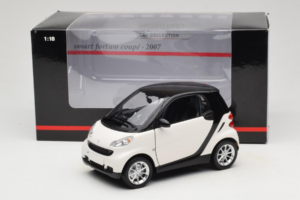 Smart Fortwo 451 Coupe Bílý Černý Minichamps 1:18 150036302 Kov – obrázek 8 z 8