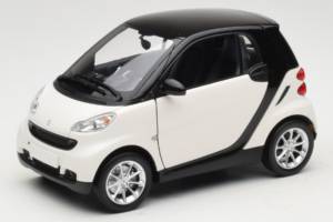 Smart Fortwo 451 Coupe Bílý Černý Minichamps 1:18 150036302 Kov