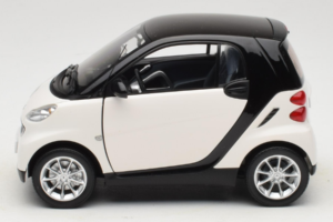 Smart Fortwo 451 Coupe Bílý Černý Minichamps 1:18 150036302 Kov – obrázek 4 z 8