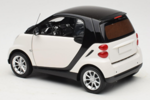 Smart Fortwo 451 Coupe Bílý Černý Minichamps 1:18 150036302 Kov – obrázek 7 z 8