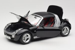 Smart Roadster Černý Bburago 1:18 34099-M1 Kov – obrázek 2 z 8