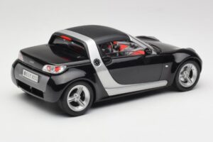 Smart Roadster Černý Bburago 1:18 34099-M1 Kov – obrázek 3 z 8