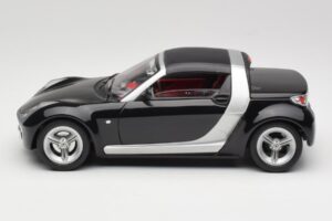 Smart Roadster Černý Bburago 1:18 34099-M1 Kov – obrázek 4 z 8