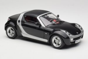 Smart Roadster Černý Bburago 1:18 34099-M1 Kov – obrázek 6 z 8