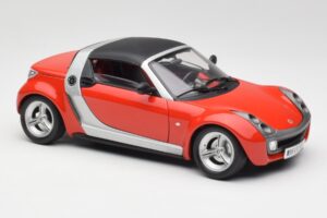 Smart Roadster Červený Bburago 1:18 34099 Kov – obrázek 6 z 8