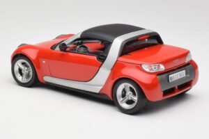 Smart Roadster Červený Bburago 1:18 34099 Kov – obrázek 7 z 8