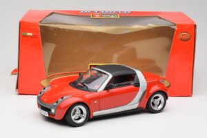 Smart Roadster Červený Bburago 1:18 34099 Kov – obrázek 8 z 8