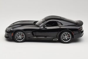 SRT Viper GTS Černý Maisto 1:18 31128 Kov – obrázek 4 z 8