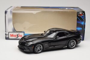 SRT Viper GTS Černý Maisto 1:18 31128 Kov – obrázek 8 z 8