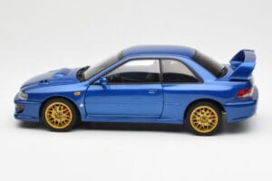 Subaru Impreza 22B Upgraded Version Modrý Se Zlatými Ráfky AUTOart 1:18 78602 Kov – obrázek 4 z 8