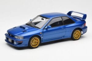 Subaru Impreza 22B Upgraded Version Modrý Se Zlatými Ráfky AUTOart 1:18 78602 Kov