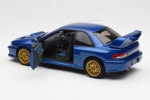 Subaru Impreza 22B Upgraded Version Modrý Se Zlatými Ráfky AUTOart 1:18 78602 Kov – obrázek 5 z 8