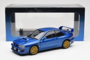 Subaru Impreza 22B Upgraded Version Modrý Se Zlatými Ráfky AUTOart 1:18 78602 Kov – obrázek 8 z 8