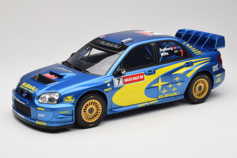 Subaru Impreza WRC S9 #7 P. Solberg / P. Mills Rally Great Britain 2003 Otto 1:12 G092 Pryskyřice