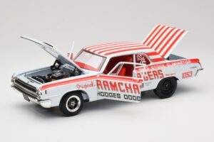 Dodge 330 Super Stock Ramchargers NHRA 1964 Highway 61 1:18 50044 Kov – obrázek 2 z 8