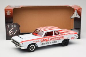 Dodge 330 Super Stock Ramchargers NHRA 1964 Highway 61 1:18 50044 Kov – obrázek 8 z 8