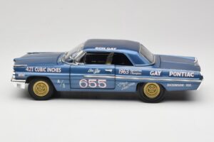 Pontiac Catalina Super Duty Super Stock #655 Modrý 1962 Auto World 1:18 AW201/06 Kov – obrázek 4 z 8