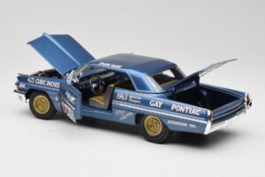 Pontiac Catalina Super Duty Super Stock #655 Modrý 1962 Auto World 1:18 AW201/06 Kov – obrázek 5 z 8