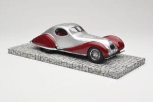 Talbot-Lago T150 C-SS Coupe Stříbrný Červený Minichamps 1:18 107117121 Pryskyřice – obrázek 4 z 6