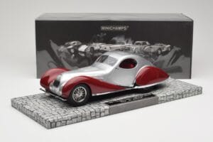 Talbot-Lago T150 C-SS Coupe Stříbrný Červený Minichamps 1:18 107117121 Pryskyřice – obrázek 6 z 6