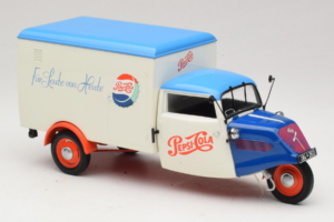 Tempo Dreirad Kastenwagen Pepsi Minichamps 1:18 150099024 Kov – obrázek 6 z 8