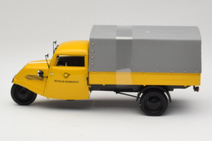 Tempo Hanseat Kastenwagen Deutsche Post Minichamps 1:18 TEMPO001 Kov – obrázek 3 z 6