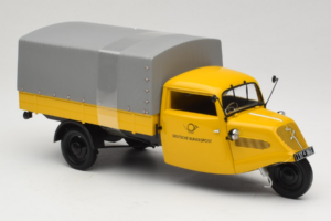 Tempo Hanseat Kastenwagen Deutsche Post Minichamps 1:18 TEMPO001 Kov – obrázek 4 z 6