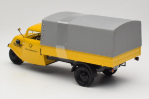 Tempo Hanseat Kastenwagen Deutsche Post Minichamps 1:18 TEMPO001 Kov – obrázek 5 z 6