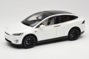 Tesla Model X Bílý OEM 1:18 TESLA001 Kov
