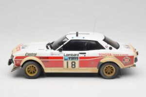 Toyota Celica 2000 GT RA21 #18 J-L. Therier RAC Rally 1977 IXO 1:18 18RMC189C Kov – obrázek 3 z 6