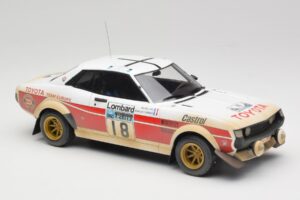 Toyota Celica 2000 GT RA21 #18 J-L. Therier RAC Rally 1977 IXO 1:18 18RMC189C Kov – obrázek 4 z 6