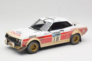 Toyota Celica 2000 GT RA21 #18 J-L. Therier RAC Rally 1977 IXO 1:18 18RMC189C Kov