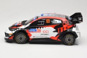 Toyota GR Yaris Rally1 #69 Toyota Gazoo Racing WRT K. Rovanpera / J. Halttunen Rally Finland 2024 IXO 1:18 18RMC218 Kov – obrázek 3 z 6
