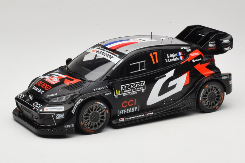 Toyota GR Yaris WRC #17 S. Ogier / V. Landais Rally Monte Carlo Winner 2025 IXO 1:18 18RMC229A Kov