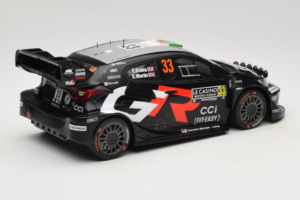 Toyota GR Yaris WRC #33 E. Evans / S. Martin Rally Monte Carlo 2025 IXO 1:18 18RMC229B Kov – obrázek 2 z 6