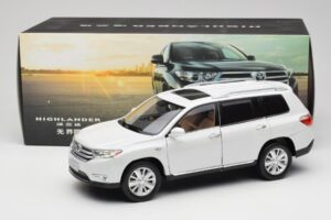 Toyota Highlander XU40 Bílý Paudi Model 1:18 2043612-W1 Kov – obrázek 8 z 8