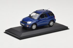 Toyota RAV4 Tmavě Modrý Šedý Interiér Minichamps 1:43 433166004 Kov – obrázek 2 z 4