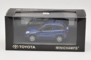 Toyota RAV4 Tmavě Modrý Šedý Interiér Minichamps 1:43 433166004 Kov – obrázek 4 z 4