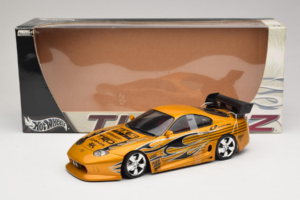 Toyota Supra A80 Zlatý Tunerz Edition Hot Wheels 1:18 B6091 Kov – obrázek 7 z 7