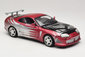 Toyota Supra A80 Fast & Furious Fialový Stříbrný ERTL 1:18 33708 Kov – obrázek 4 z 6