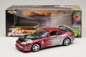Toyota Supra A80 Fast & Furious Fialový Stříbrný ERTL 1:18 33708 Kov – obrázek 6 z 6