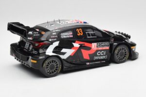 Toyota Yaris Rally1 WRC #33 E. Evans / S. Martin Rally Monte Carlo Night Version 2024 IXO 1:18 18RMC197 Kov – obrázek 2 z 6