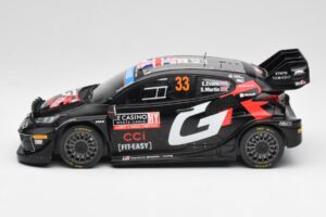 Toyota Yaris Rally1 WRC #33 E. Evans / S. Martin Rally Monte Carlo Night Version 2024 IXO 1:18 18RMC197 Kov – obrázek 3 z 6