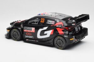 Toyota Yaris Rally1 WRC #33 E. Evans / S. Martin Rally Monte Carlo Night Version 2024 IXO 1:18 18RMC197 Kov – obrázek 5 z 6