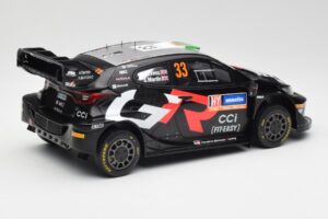 Toyota Yaris Rally1 WRC #33 E. Evans / S. Martin Rally Sweden 2024 IXO 1:18 18RMC200 Kov – obrázek 2 z 6
