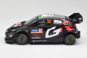 Toyota Yaris Rally1 WRC #33 E. Evans / S. Martin Rally Sweden 2024 IXO 1:18 18RMC200 Kov – obrázek 3 z 6