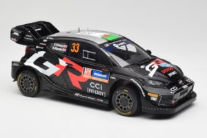 Toyota Yaris Rally1 WRC #33 E. Evans / S. Martin Rally Sweden 2024 IXO 1:18 18RMC200 Kov – obrázek 4 z 6