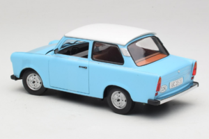 Trabant 601 Deluxe Modrý Bílý Sun Star 1:18 4286 Kov – obrázek 5 z 6