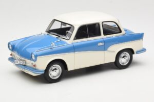 Trabant P50 Světle Modrý Krémový BoS Models 1:18 BOS035 Pryskyřice